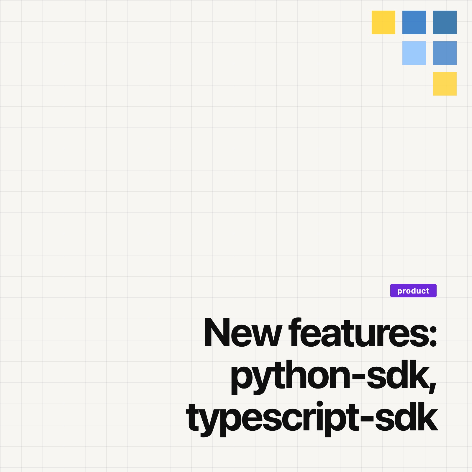 New features: python-sdk, typescript-sdk